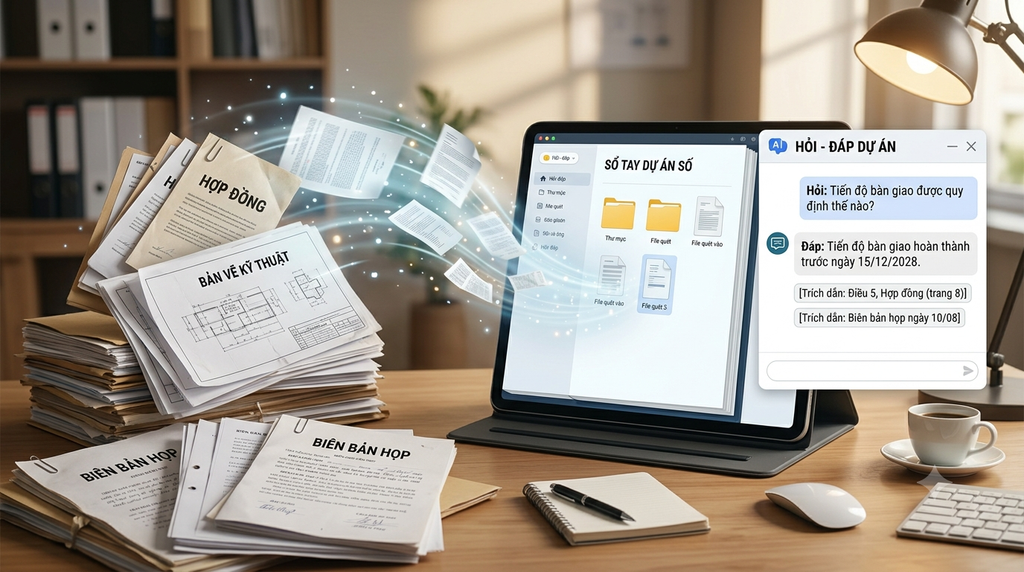 NotebookLM - kho tài liệu dự án biết trả lời câu hỏi